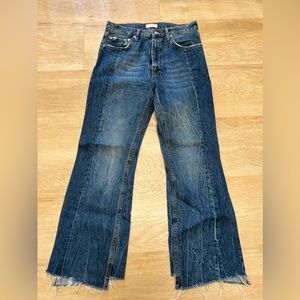 Zara Premium Denim Wide-leg Jean